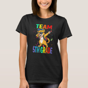Team 5th Grade Cat Back To School T-Shirt