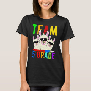 Team 5th Grade  Llama First Day Back To School T-Shirt