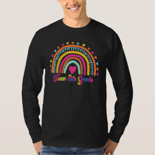 Team 8th Grade Teacher Leopard Rainbow First Day O T-Shirt