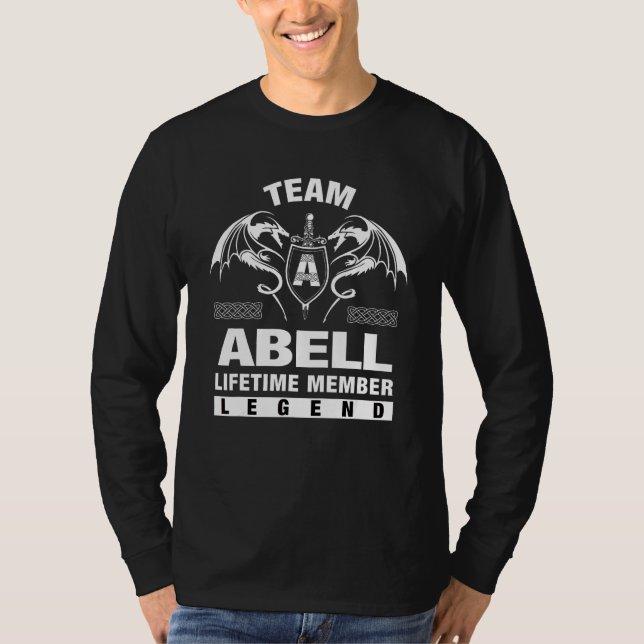 Team Abell Lifetime Member   T-Shirt (Front)