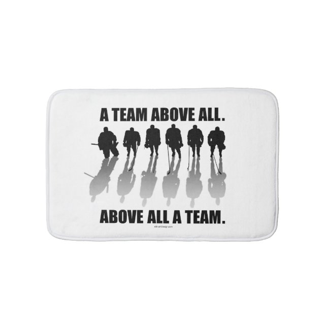 Team Above All (Hockey) Bath Mat (Front)