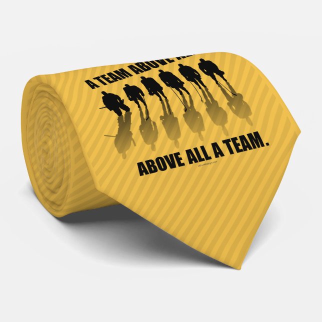 Team Above All (Hockey) Neck Tie (Rolled)