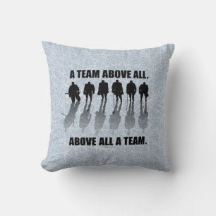 Team Above All (Hockey) Throw Pillow