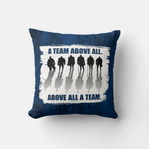 Team Above All (Hockey) Throw Pillow