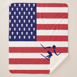 Team Alpine Skiing USA Sherpa Blanket