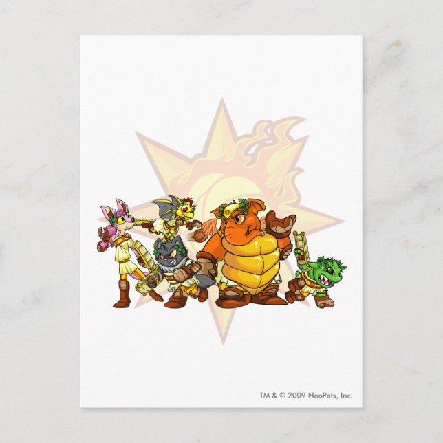 Team Altador Group Postcard (Front)