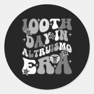 Team Altruismo Givers Happy 100th Day Of School Rc Classic Round Sticker