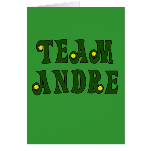 TEAM ANDRE with Tennis Details Tshirts (Front)