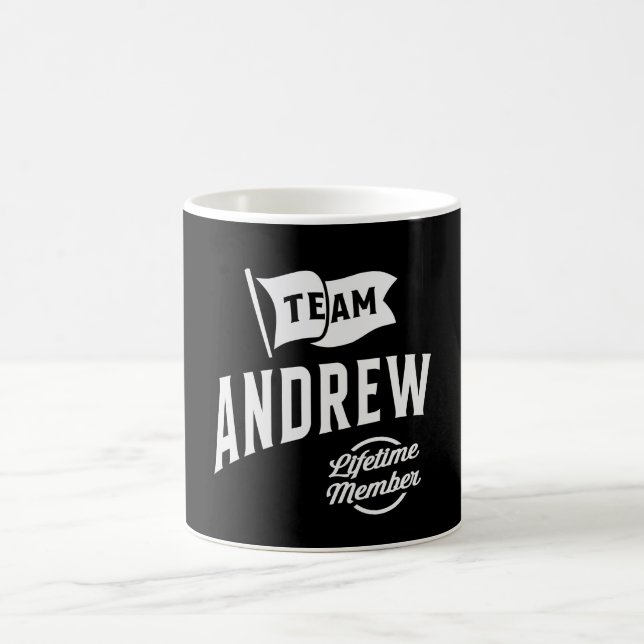Team Andrew Lifetime Member Coffee Mug (Center)