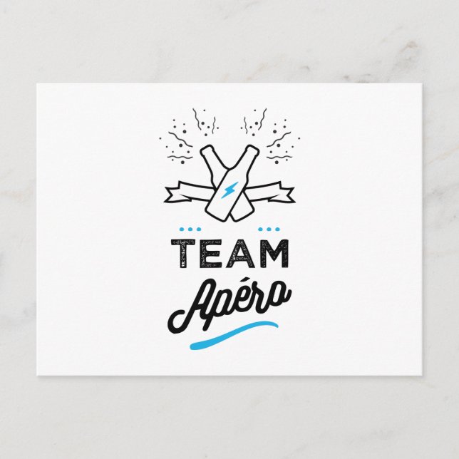 TEAM apero Homme Postcard (Front)