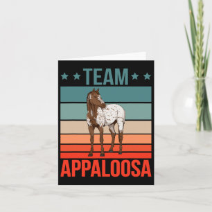 Team Appaloosa Horse Riding Stuff Horseback Rider Card