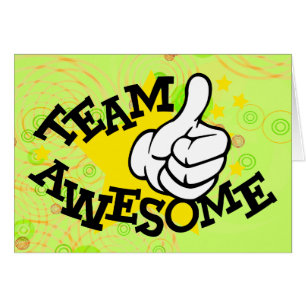 Team Awesome Card for Kids
