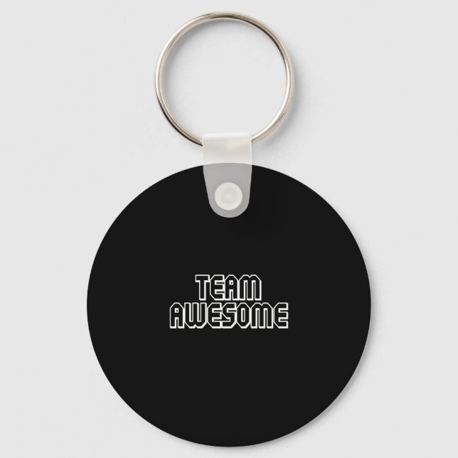 TEAM AWESOME T-shirt Keychain (Front)