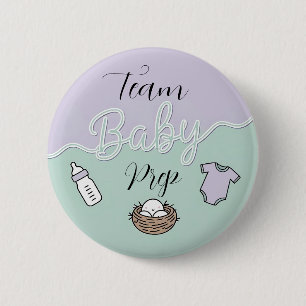 Team Baby Prep Nesting party favour for outfit 2 Inch Round Button