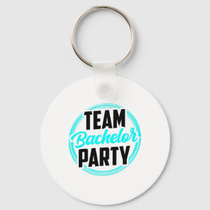 Team Bachelor Party Bride Groom 2 Keychain