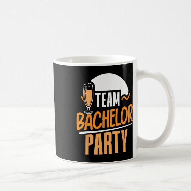 Team Bachelor Party Bride Groom 4  Coffee Mug (Right)