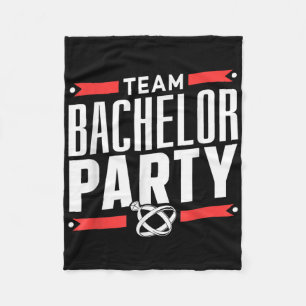 Team Bachelor Party Groom Bride _2 Fleece Blanket