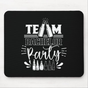Team Bachelor Party Groom Bride Mouse Pad