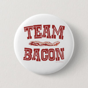 Team Bacon Fun Breakfast Life Art 2 Inch Round Button