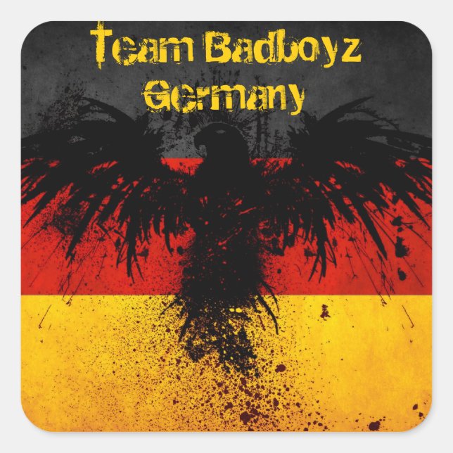 Team Badboyz Germany Grunge Sticker (Front)