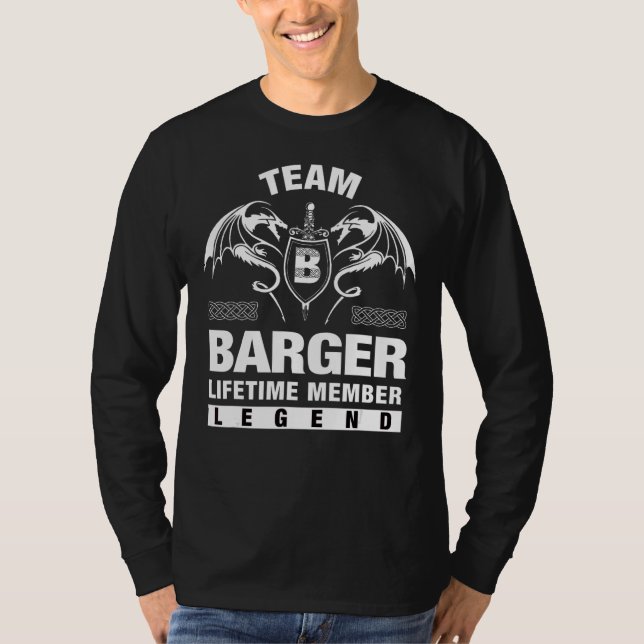 Team Barger Lifetime Member T-Shirt (Front)