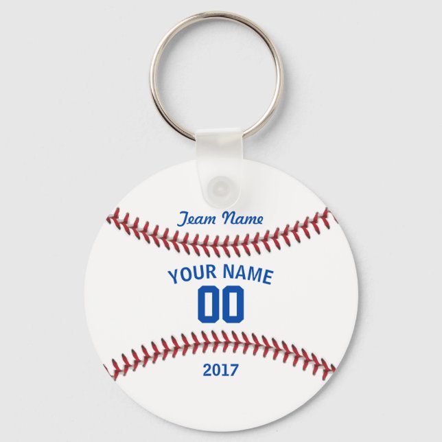 Team Baseball Jersey Sport Keychain (Front)