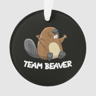 Team Beaver Funny Beaver Ornament