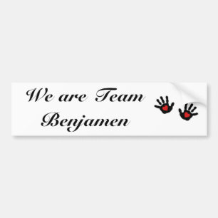 team benjamen bumper sticker