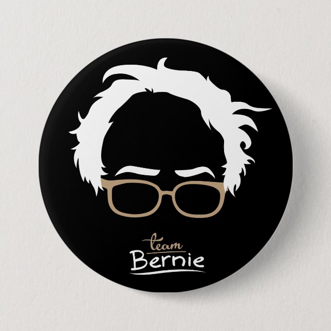 Team Bernie - Bernie Sanders 2016 3 Inch Round Button (Front)