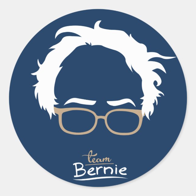 Team Bernie - Bernie Sanders for President 2016 Classic Round Sticker (Front)