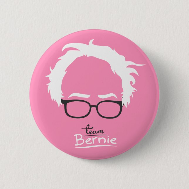 Team Bernie Pink - Bernie Sanders 2016 2 Inch Round Button (Front)
