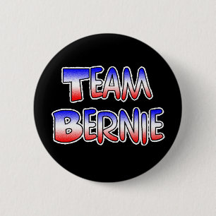 Team Bernie Sanders Patriotic Political Button