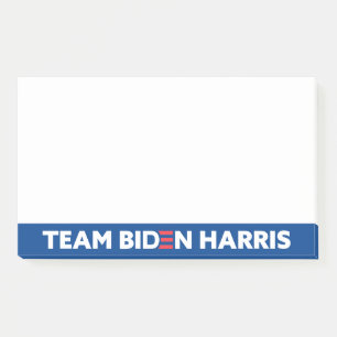 Team Biden Harris Custom Colours White and Blue Post-it Notes