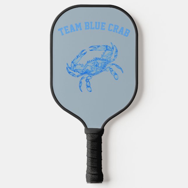 team  blue crab pickleball paddle (Front)