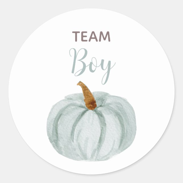 TEAM BLUE Genre Reveillez Baby shower Étiquettes d (Devant)
