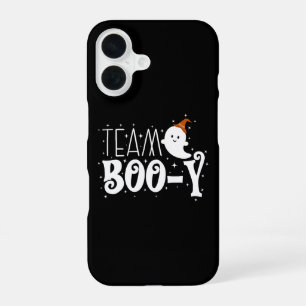 Team Booy, October Halloween Gender Reveal Gifts iPhone 16 Case