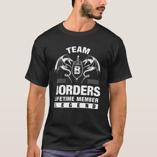 Team Borders Lifetime Member T-Shirt (Front)