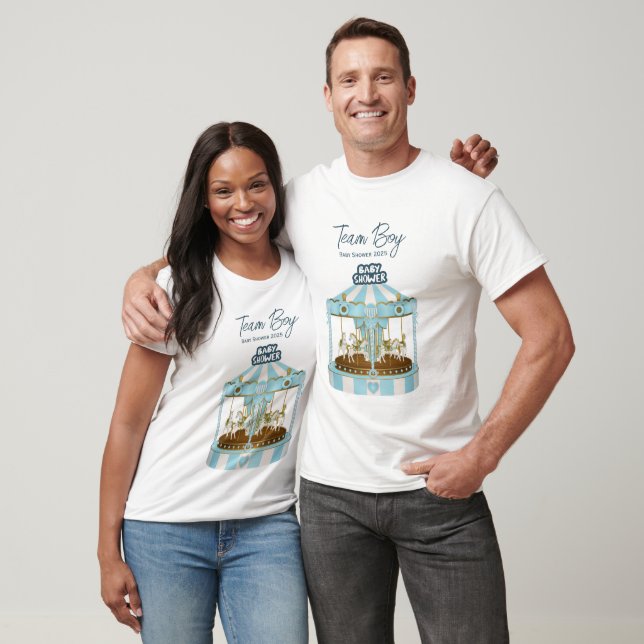 Team Boy Baby shower 2025 T-Shirt (Unisexe)