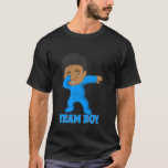 team boy black Baby Gender Reveal T-Shirt<br><div class="desc">team boy black Baby Gender Reveal</div>
