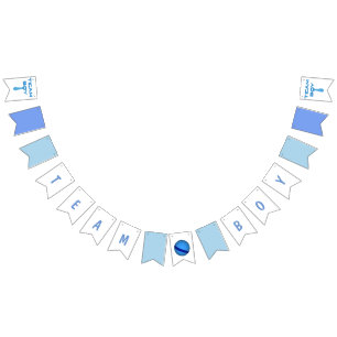 Team Boy Blue with Bouncy Ball Bunting Flags