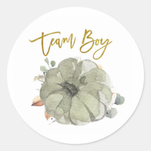 Team Boy Citrouille Genre Reveillez étiquette de j