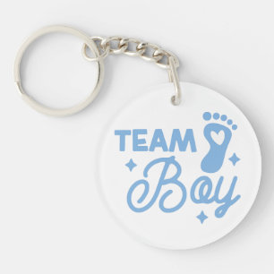 Team Boy Cute Boy Baby shower Porte - clé acryliqu