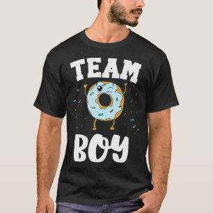 Team Boy Doughnut Gender Reveal Party Funny and Cu T-Shirt
