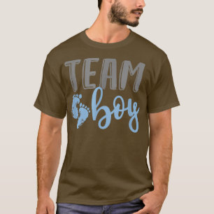 Team Boy Gender Reveal Baby Shower For Mom Dad Kid T-Shirt