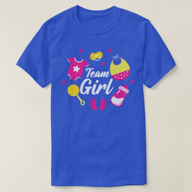 Team Boy  Gender Reveal Party Team Boy  T-Shirt (Design Front)