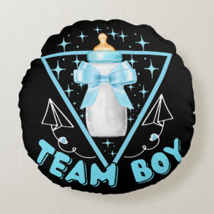 Team Boy Round Pillow