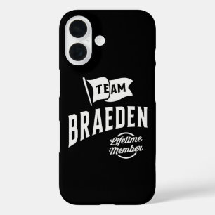 Team Braeden Lifetime Member iPhone 16 Case