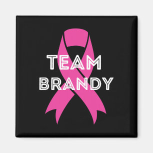 Team Brandy Personalized Breast Cancer Awareness Magnet