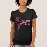 Team Bride 1 BRIDESMAID T-Shirt<br><div class="desc">This Bridesmaid design can be personalized with date, etc… Visit our store for coordinating products for Bridesmaid, Flower Girl, more. Need a different colour? Let us know and we’ll take care of it!</div>