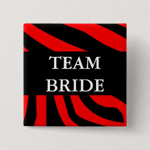 Team Bride 2 Inch Square Button